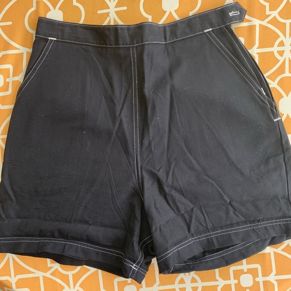 Black 1950s deadstock vintage shorts pin up - Picture 6 of 9